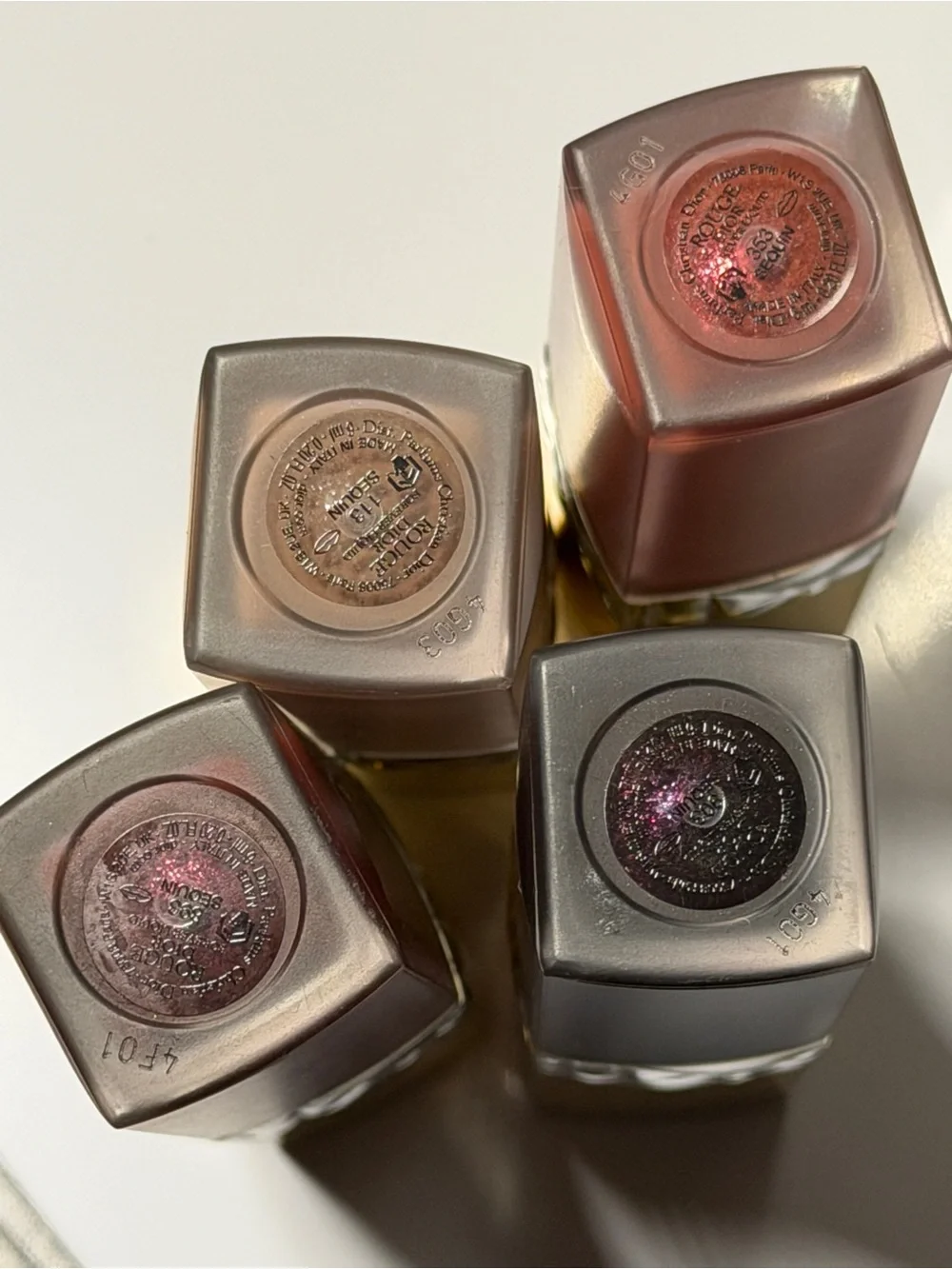 Christian Dior Rouge Dior Forever Liquid Sequin Lipstick – 4 PIECE BUNDLE –